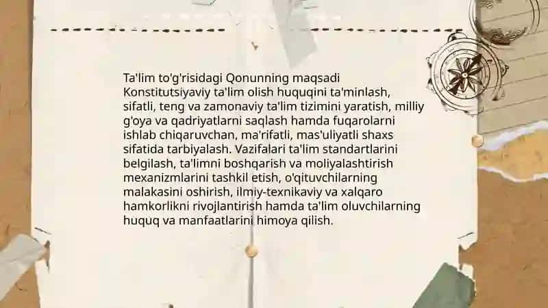 Ta'lim to'g'risidagi Qonun 3