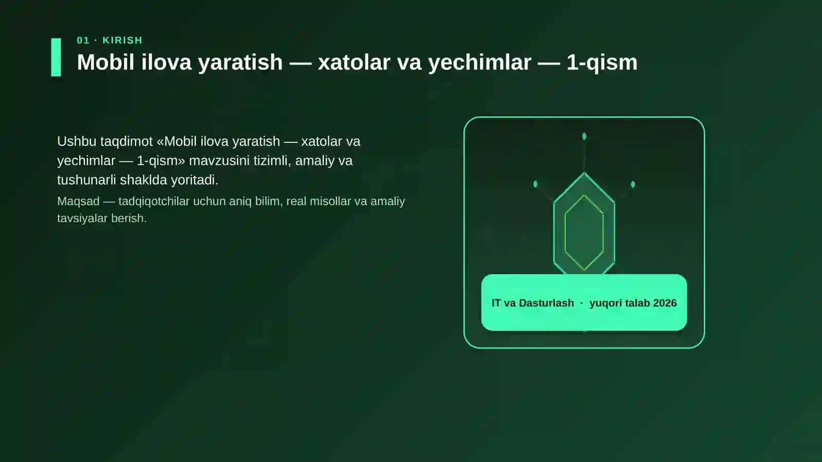 Mobil ilova yaratish — xatolar va yechimlar — 1-qism 3