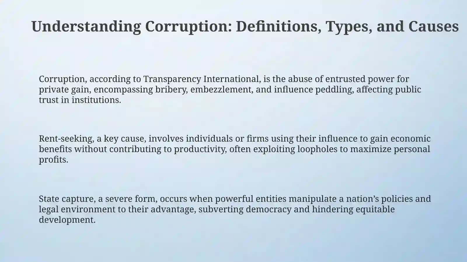 Understanding Corruption: Definitions, Types, and Causes 3