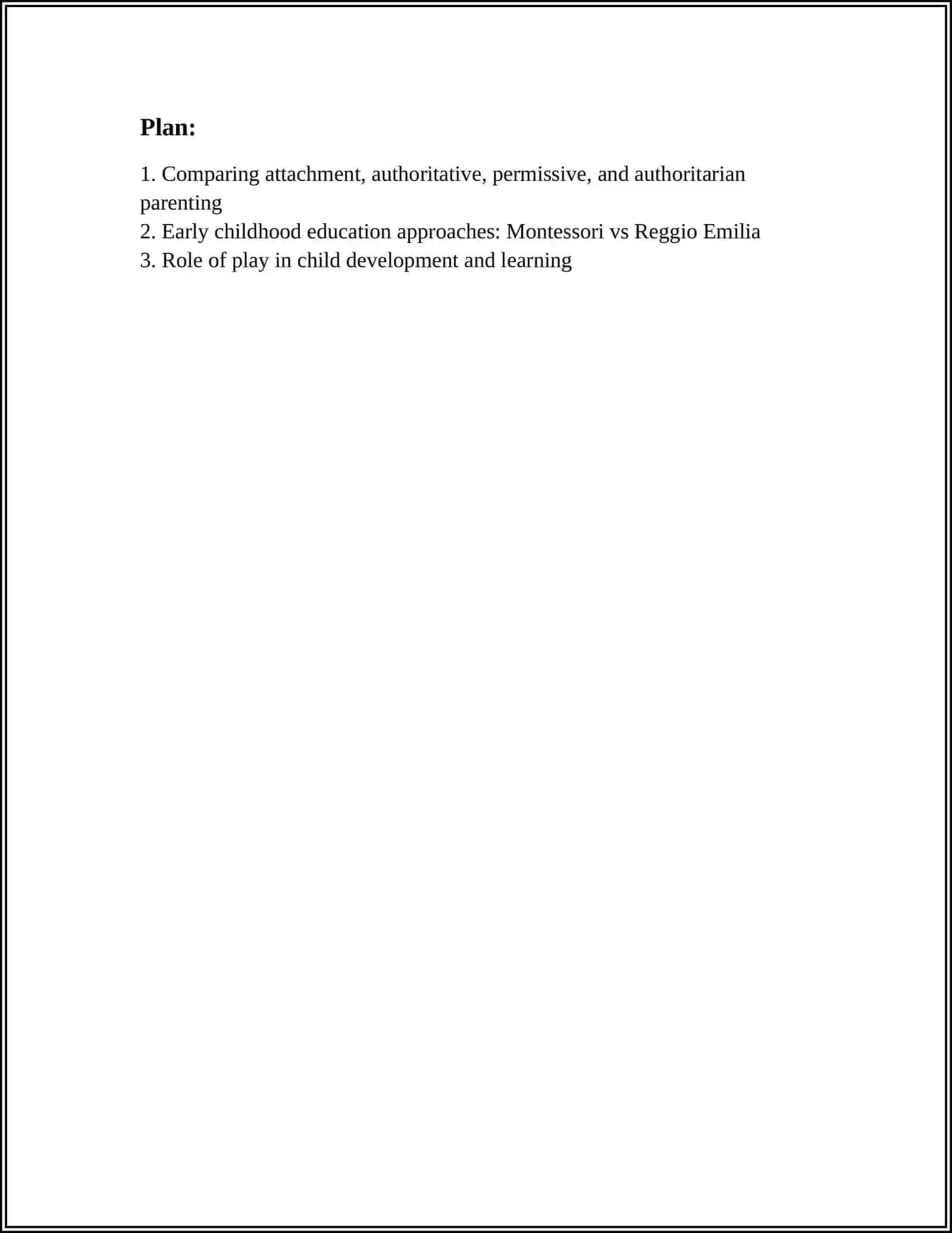 Comparing attachment, authoritative, permissive, and authoritarian parenting 3