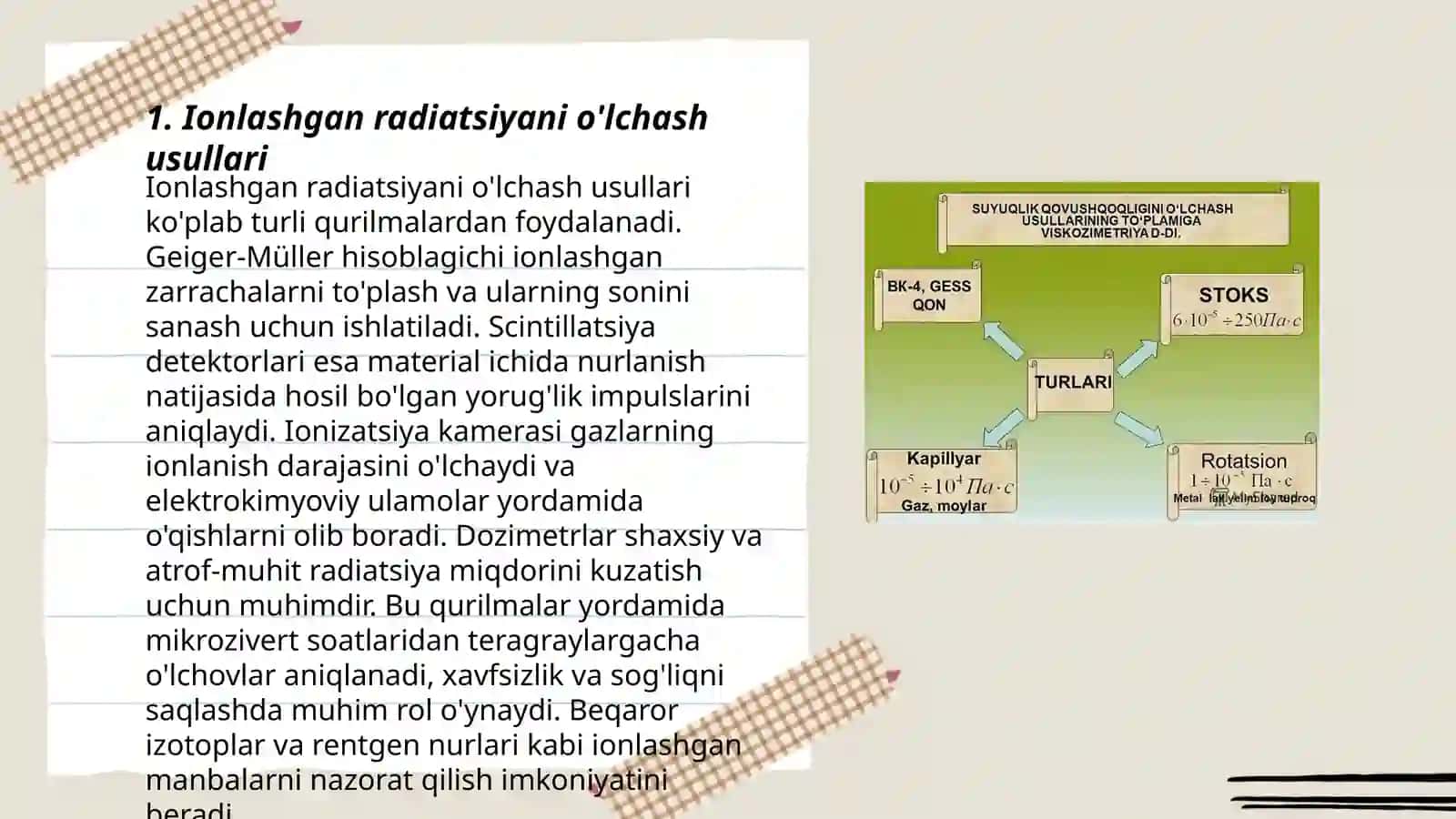 Radiatsiyani o'lchash 3
