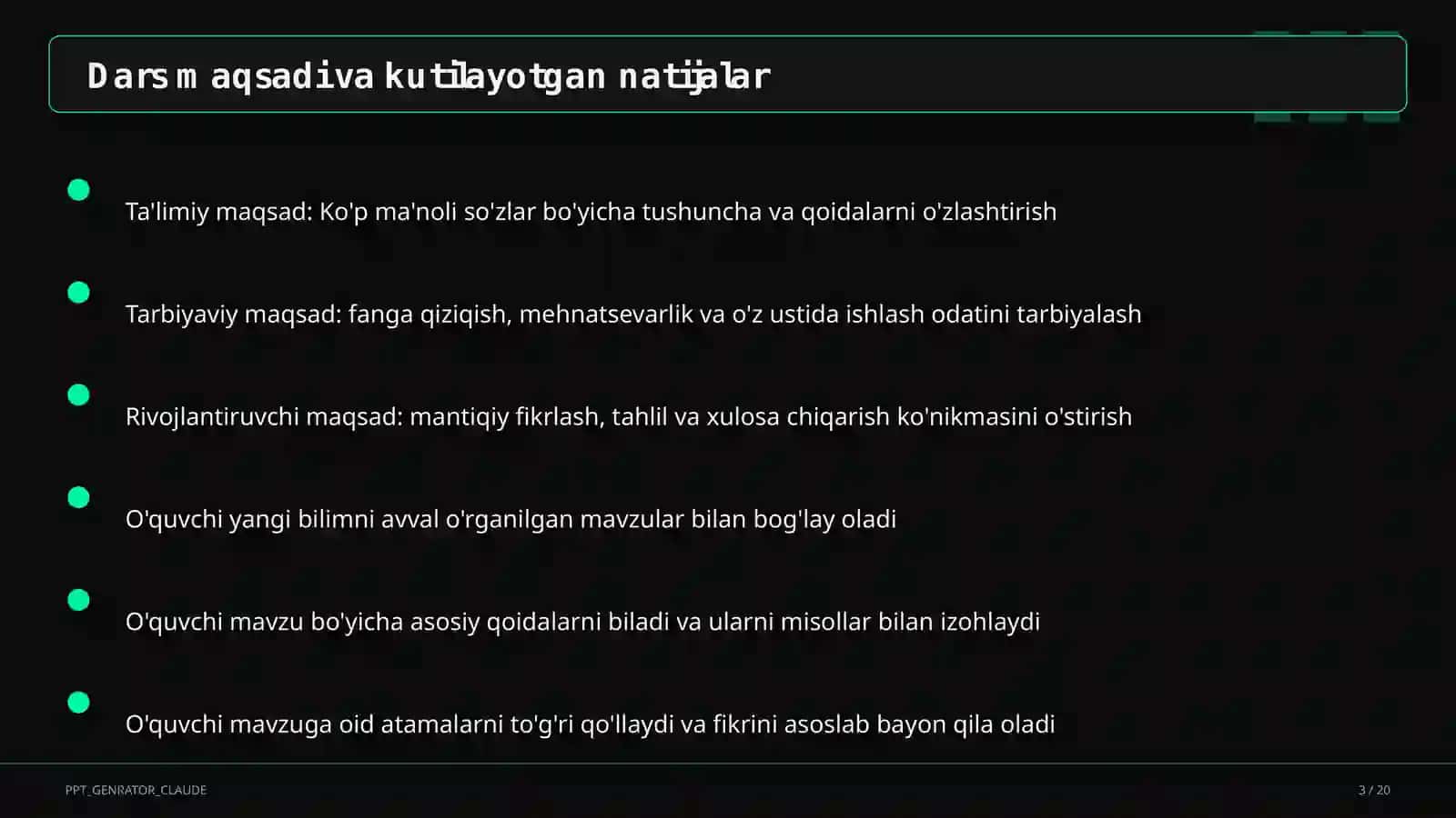 Ko'p ma'noli so'zlar (5-sinf) 3