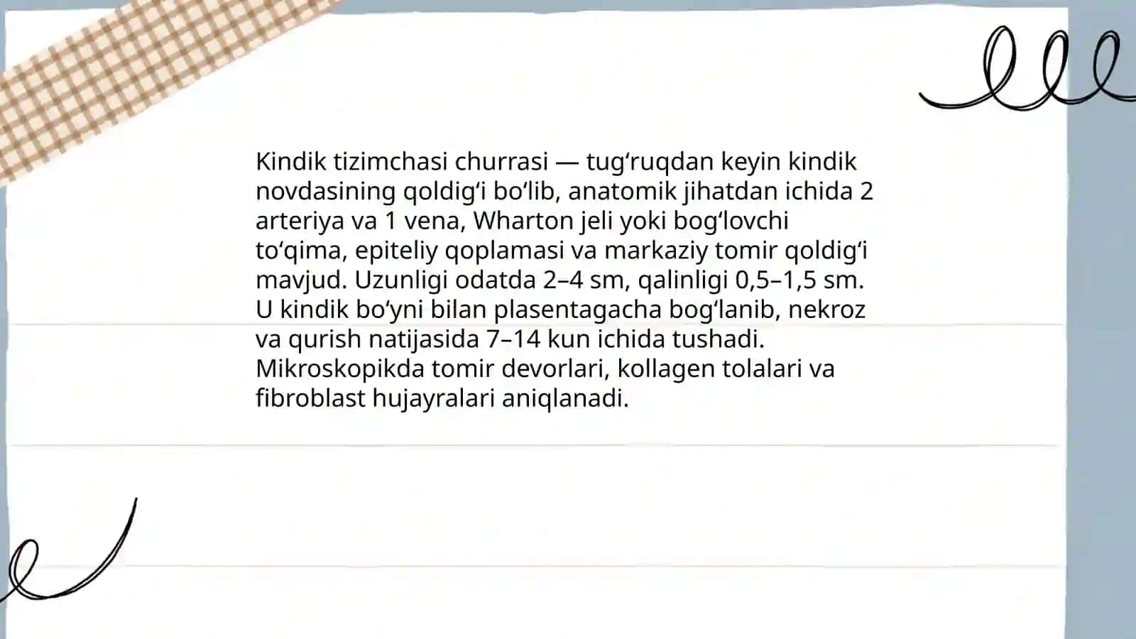 Kindik tizimchasi churrasi 3