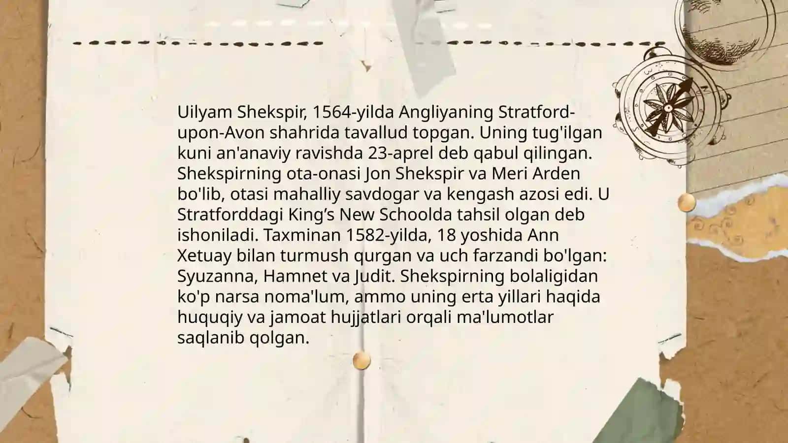 Willyam Shekspir hayoti va ijodi 3