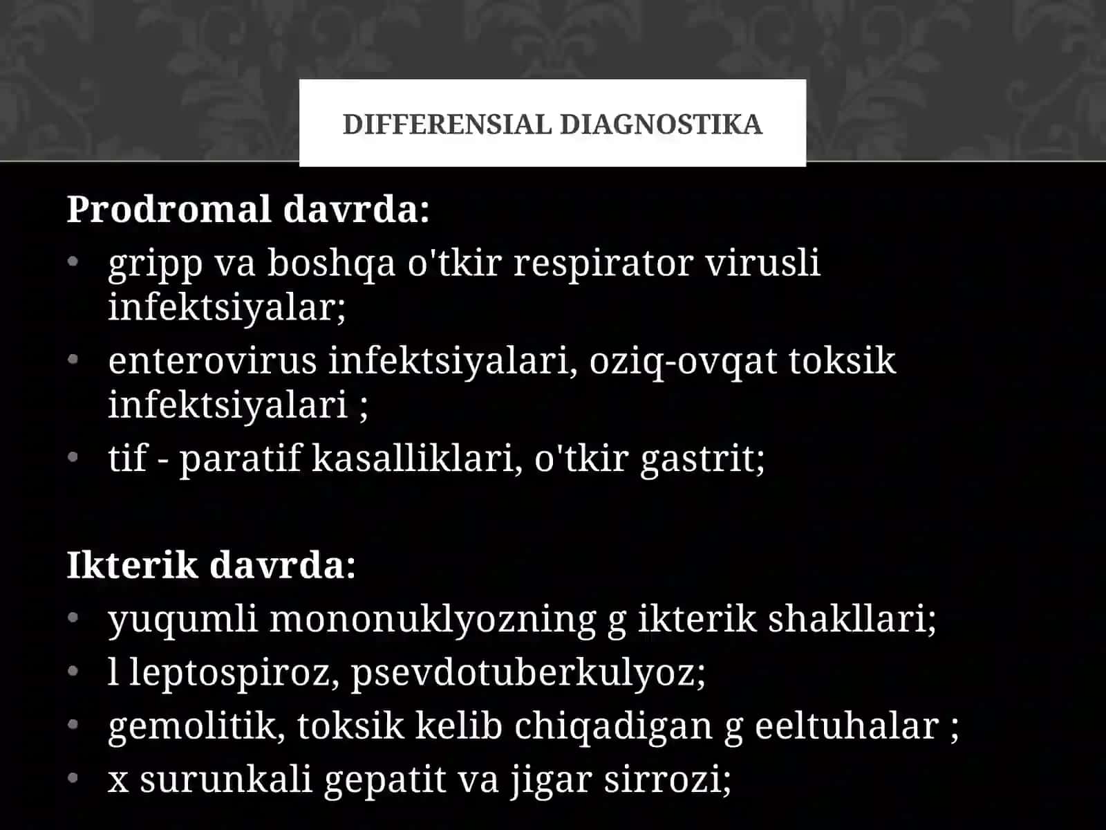 Virusli gepatit diagnostikasi 3