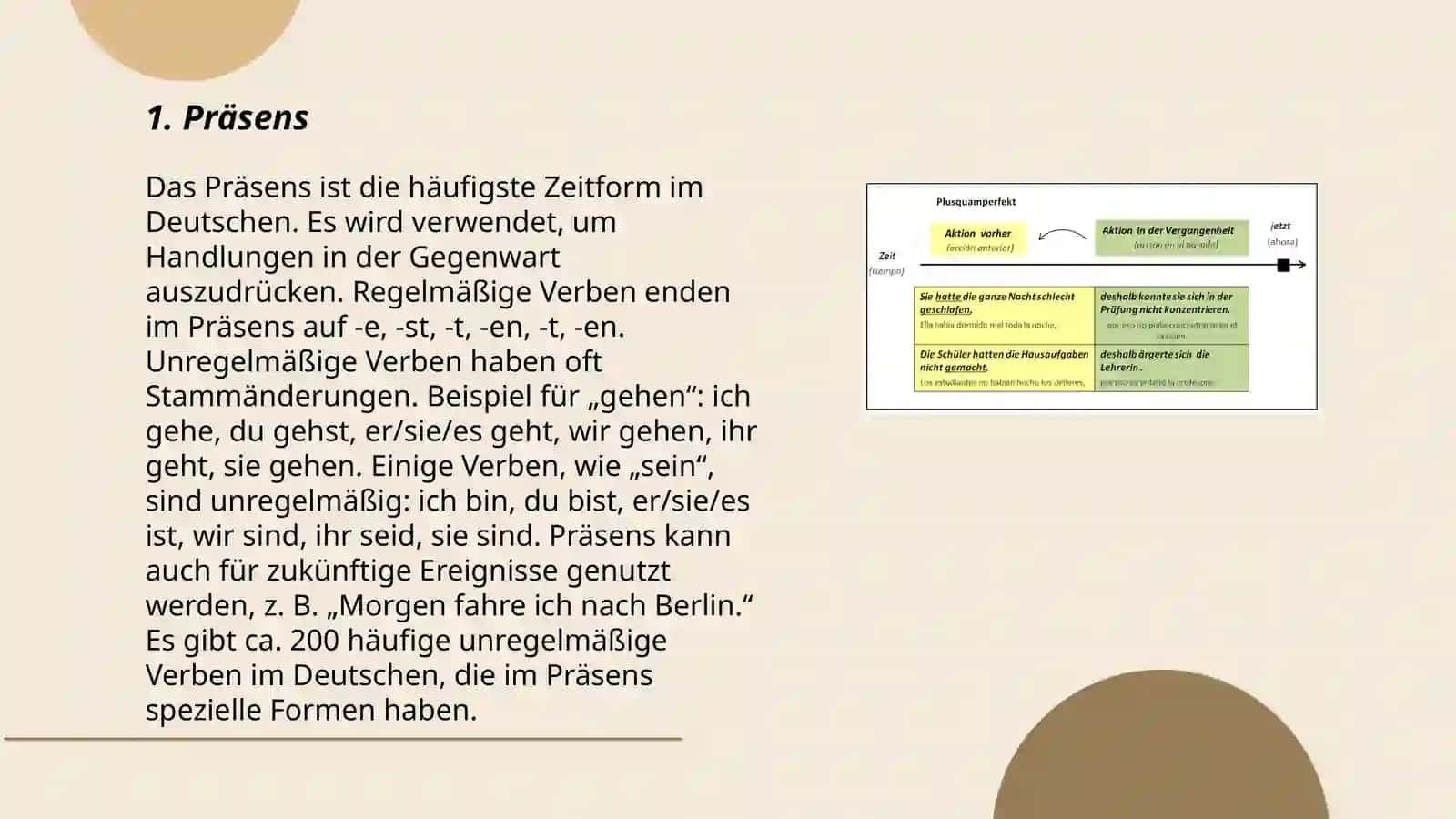 Zeitformen im Deutschen 3