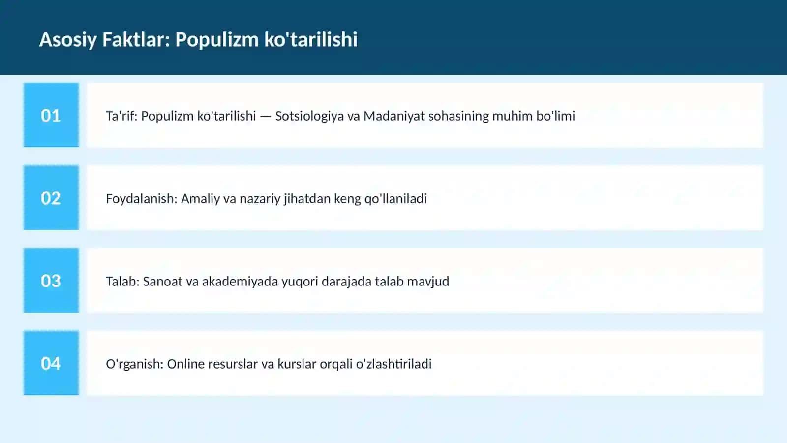 Populizm ko'tarilishi 3