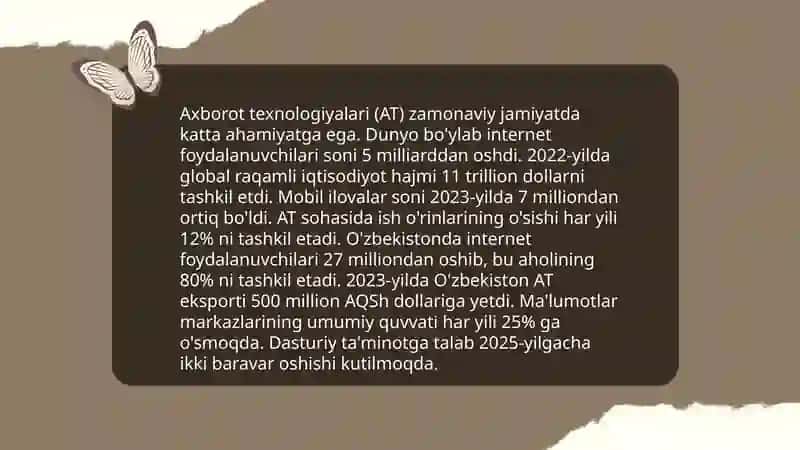 Axborot texnologiyalari 3