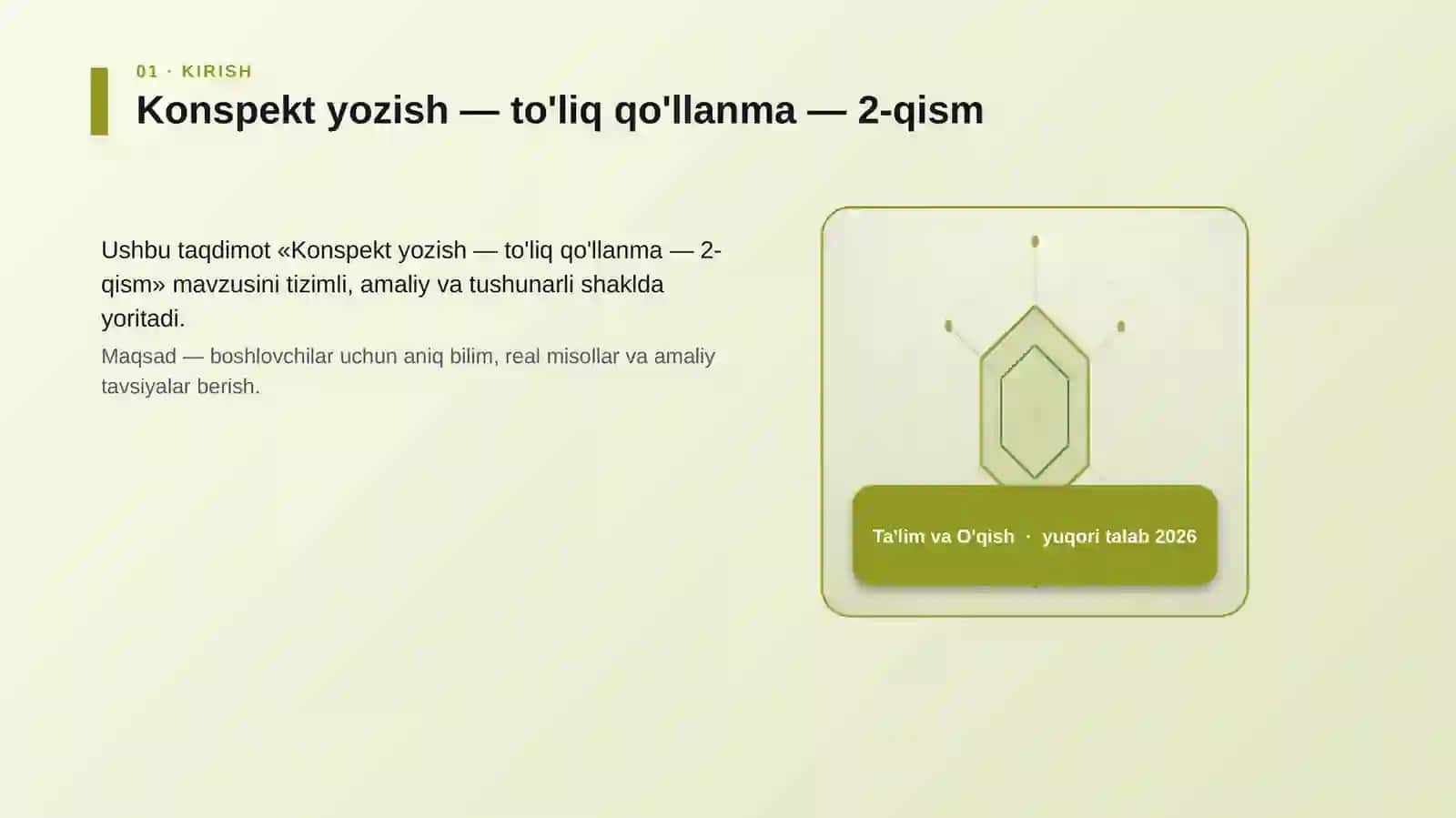 Konspekt yozish — to'liq qo'llanma — 2-qism 3