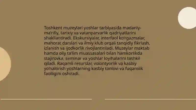 Toshkent Muzeylari 3