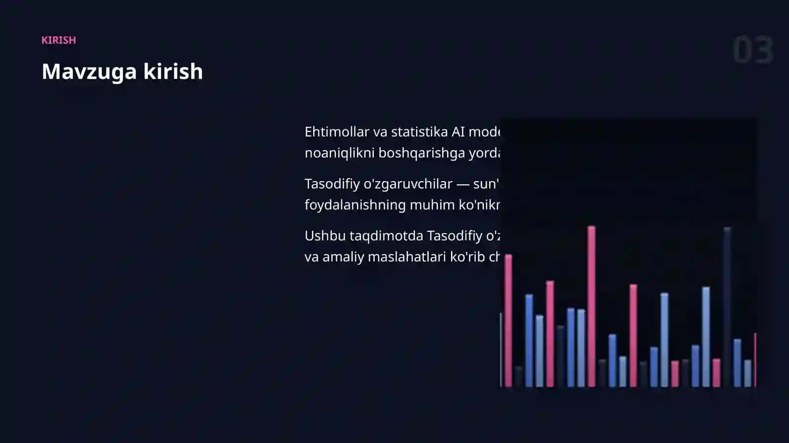 EHTIMOLLAR VA STATISTIKA 3
