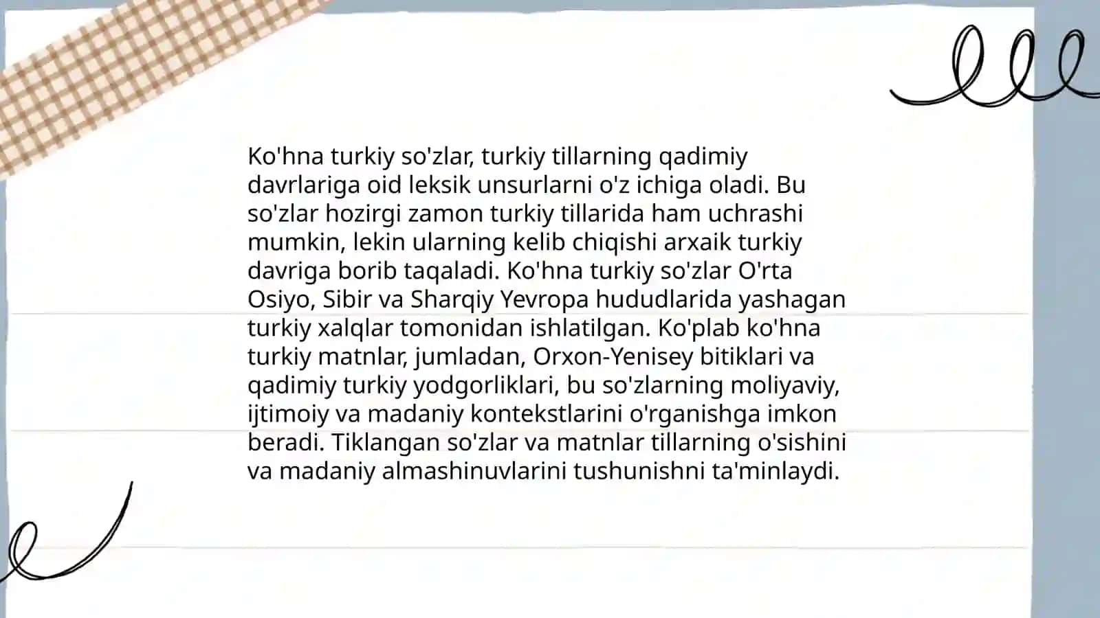 O'zbek tilining lekin qatlamlari 3