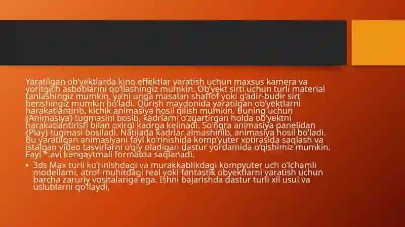3D modellashtirishning tarixiy tadqiqotlarda qo’llanilishi 3