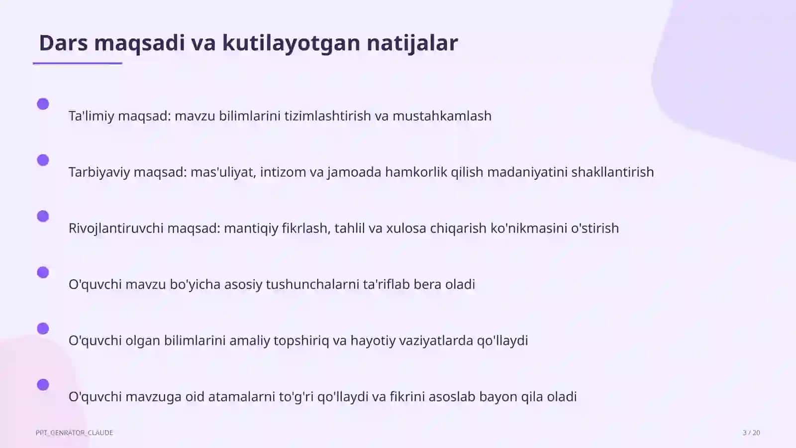 Sinf soati va tarbiyaviy tadbirlar 3