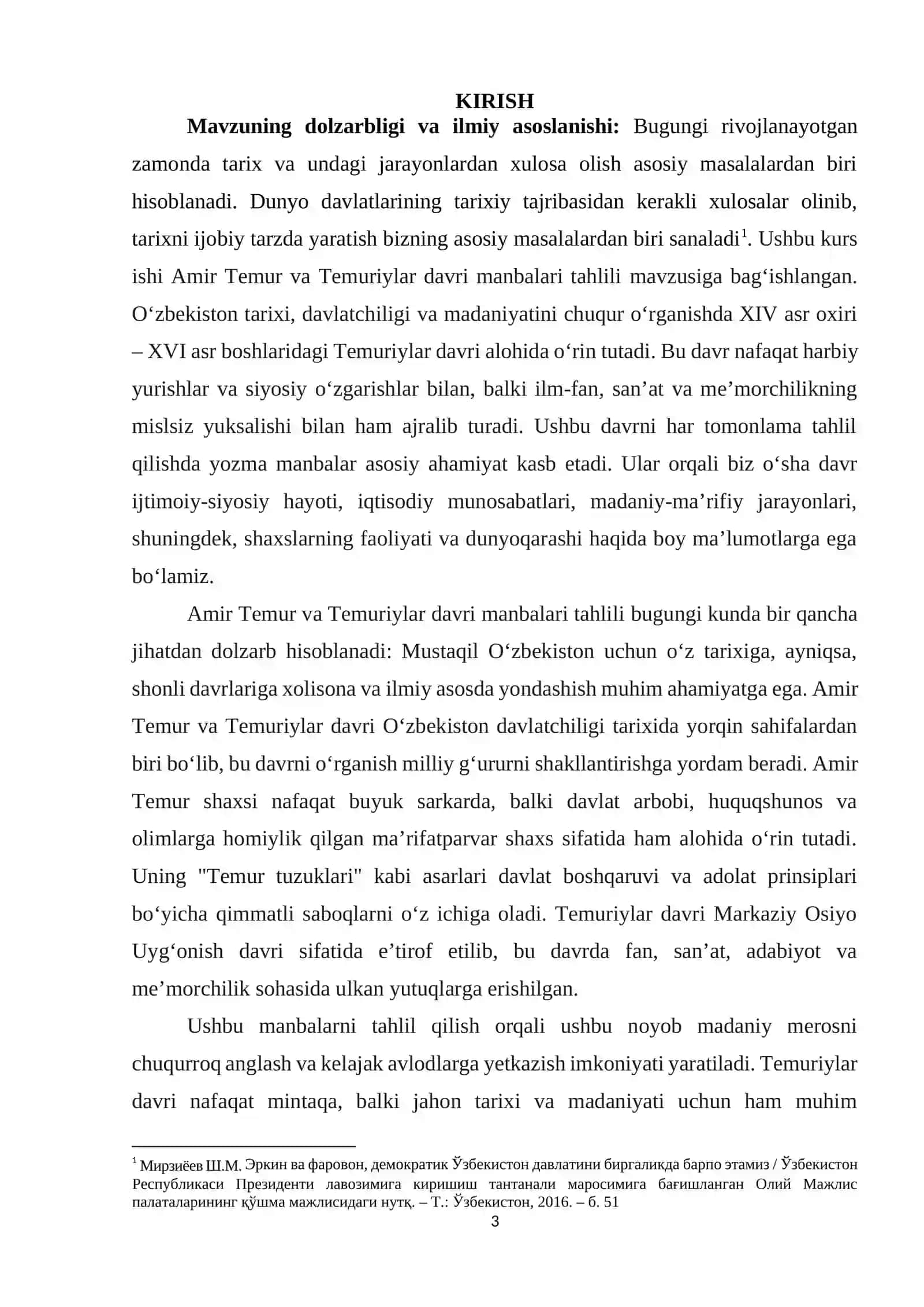 Amir Temur va Temuriylar davri manbalari tahlili 3