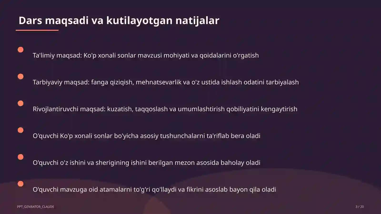 Ko'p xonali sonlar (4-sinf) 3