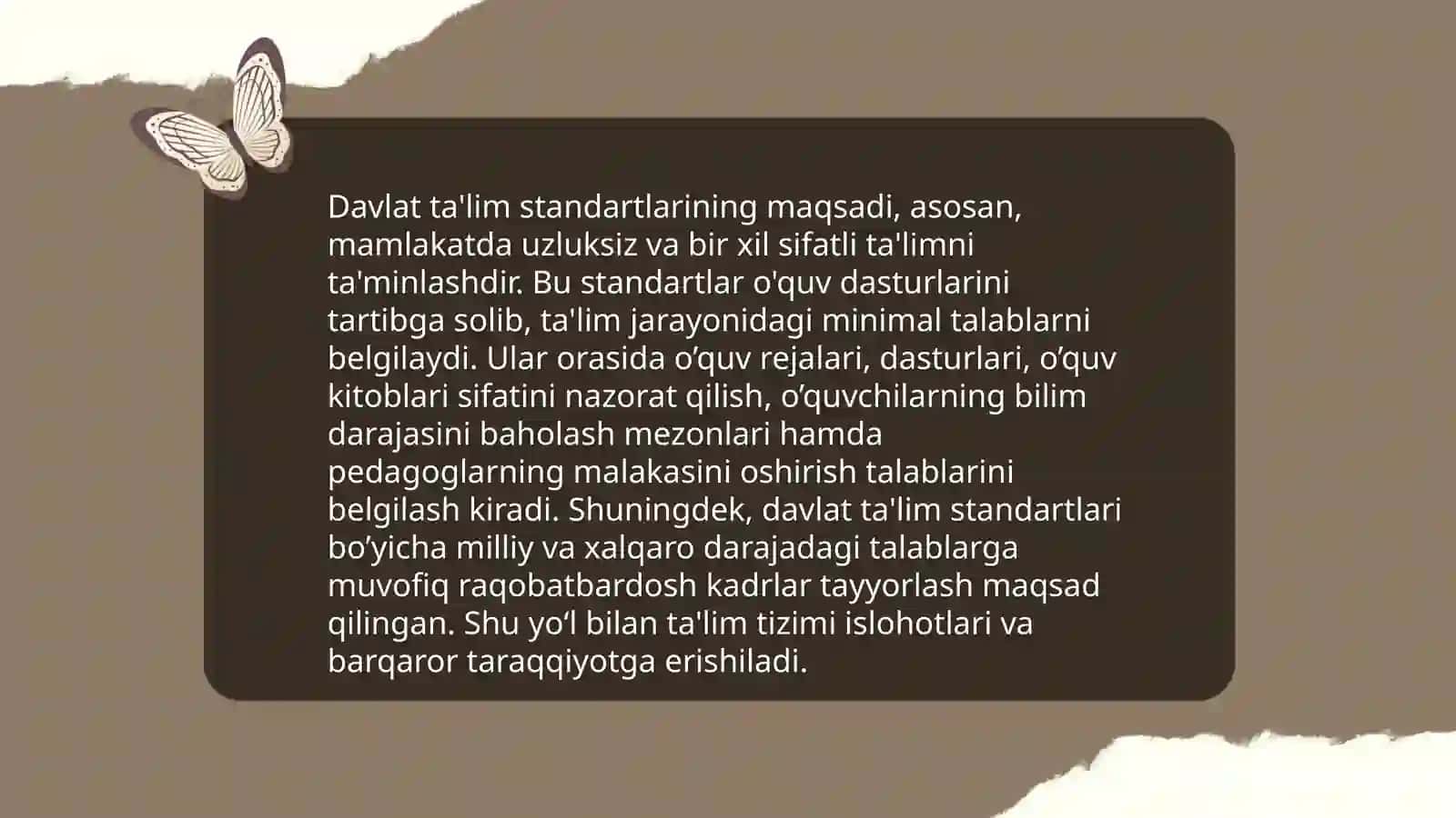 Davlat ta'lim standartlari 3