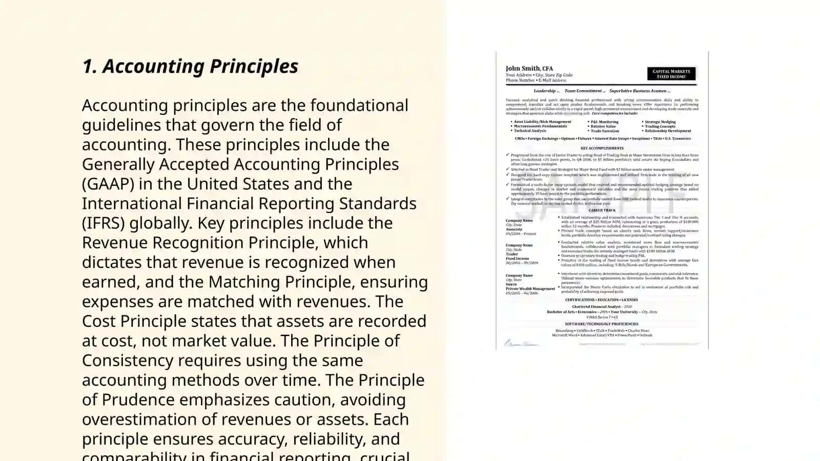 Financial Resume 3