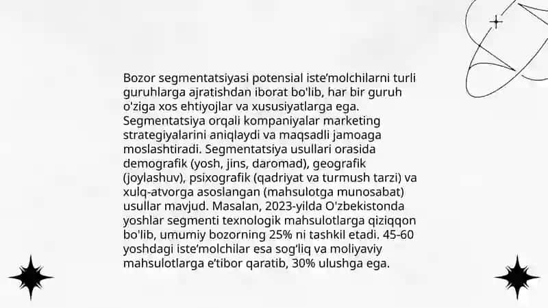Marketing tahlili usullari 3
