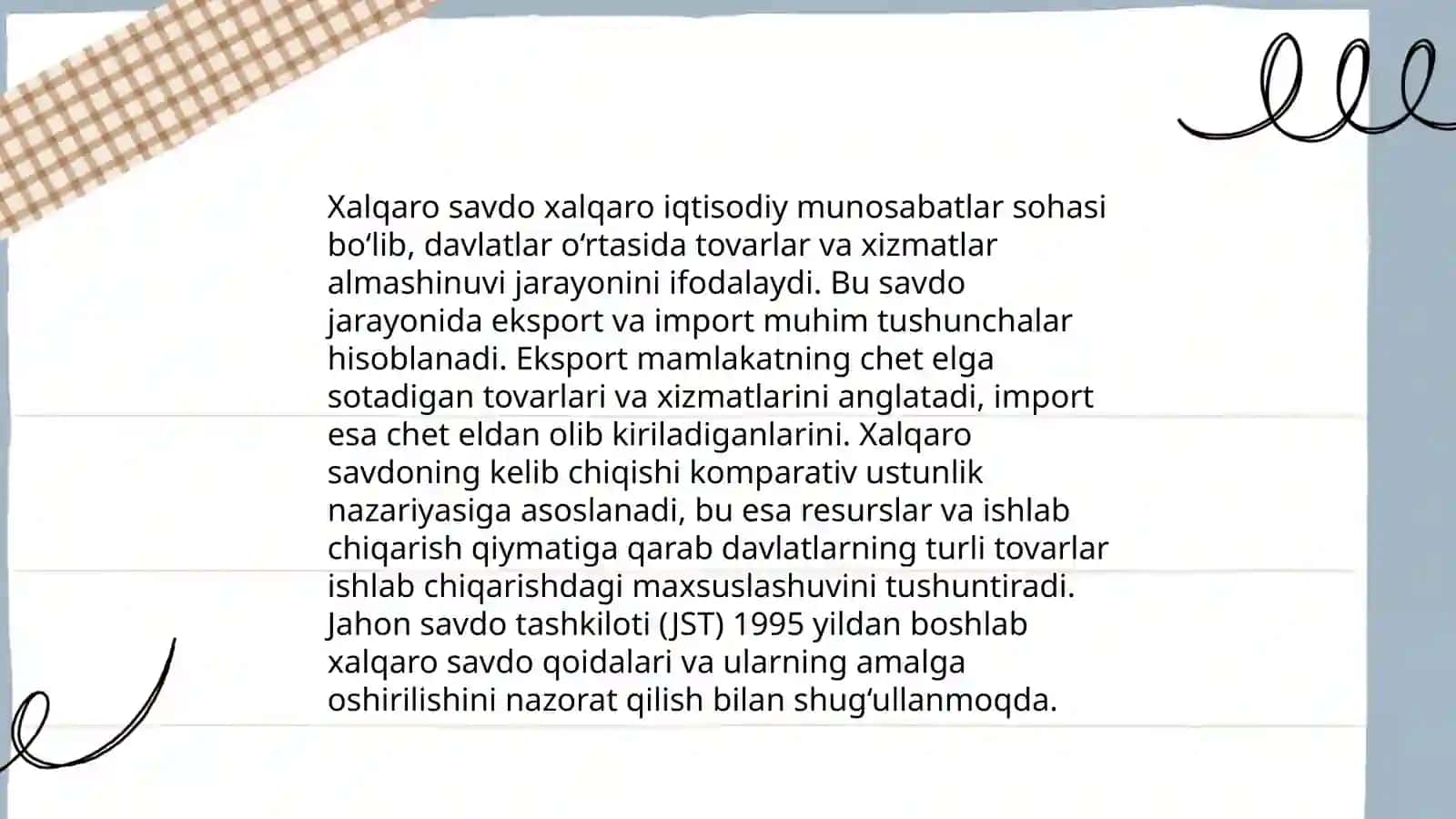 Xalqaro savdo 3