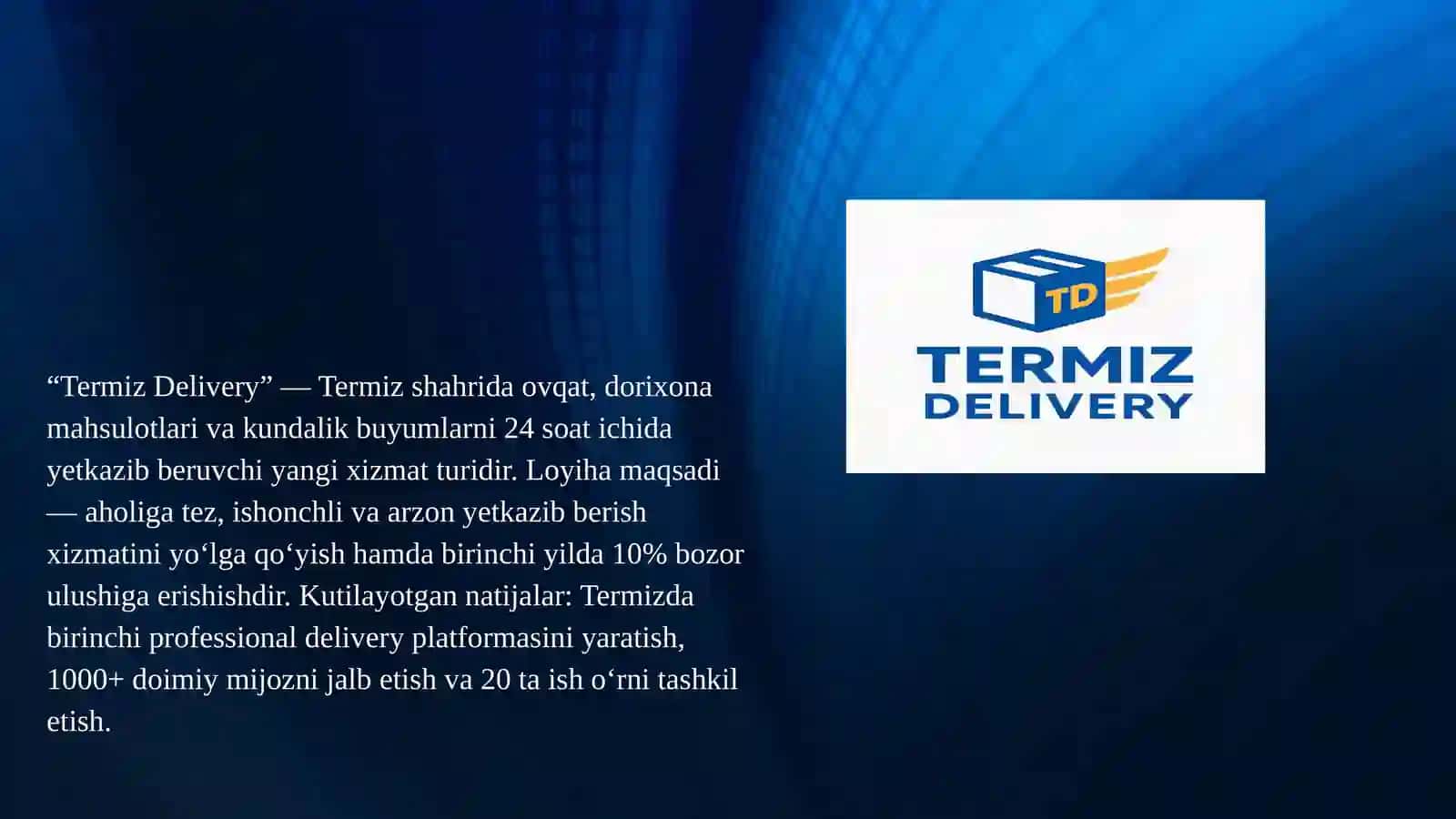 “Termiz Delivery” 3