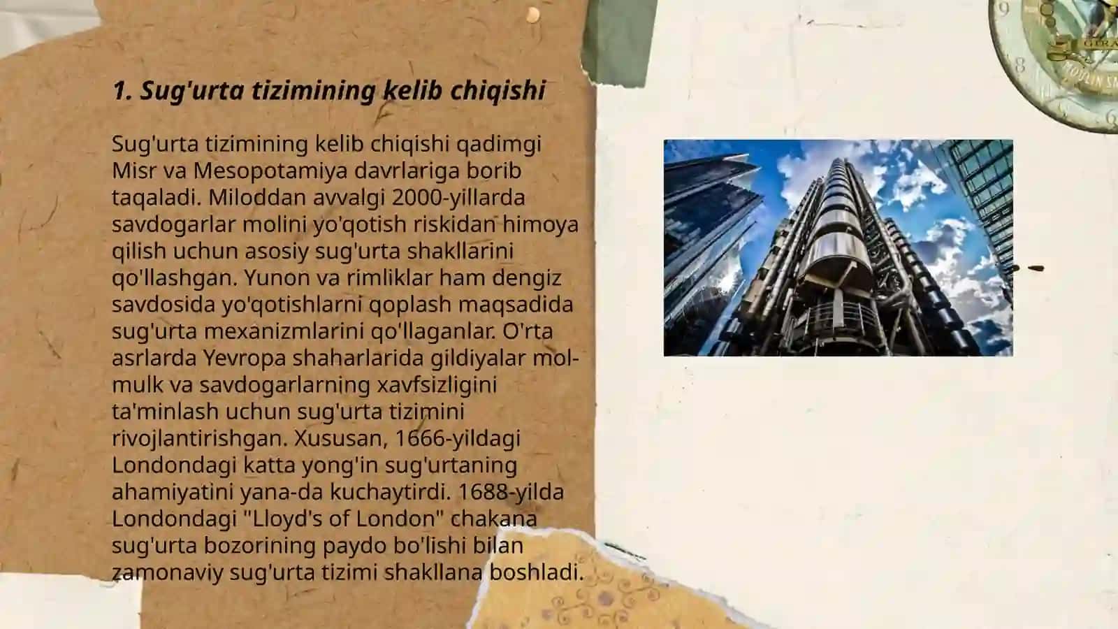 Sug’urta tarixi 3