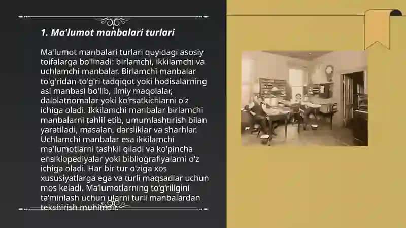 Ma'lumot manbalari turlari 3