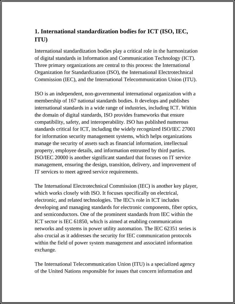 DIGITAL STANDARDS IN ICT 3