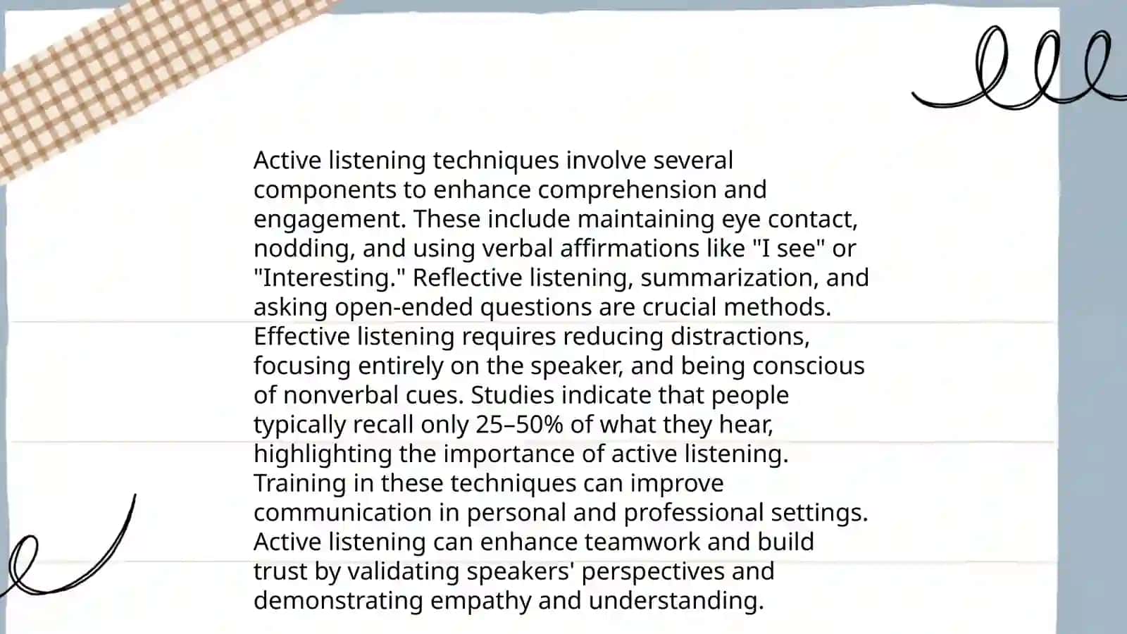 Assessment of listening 3