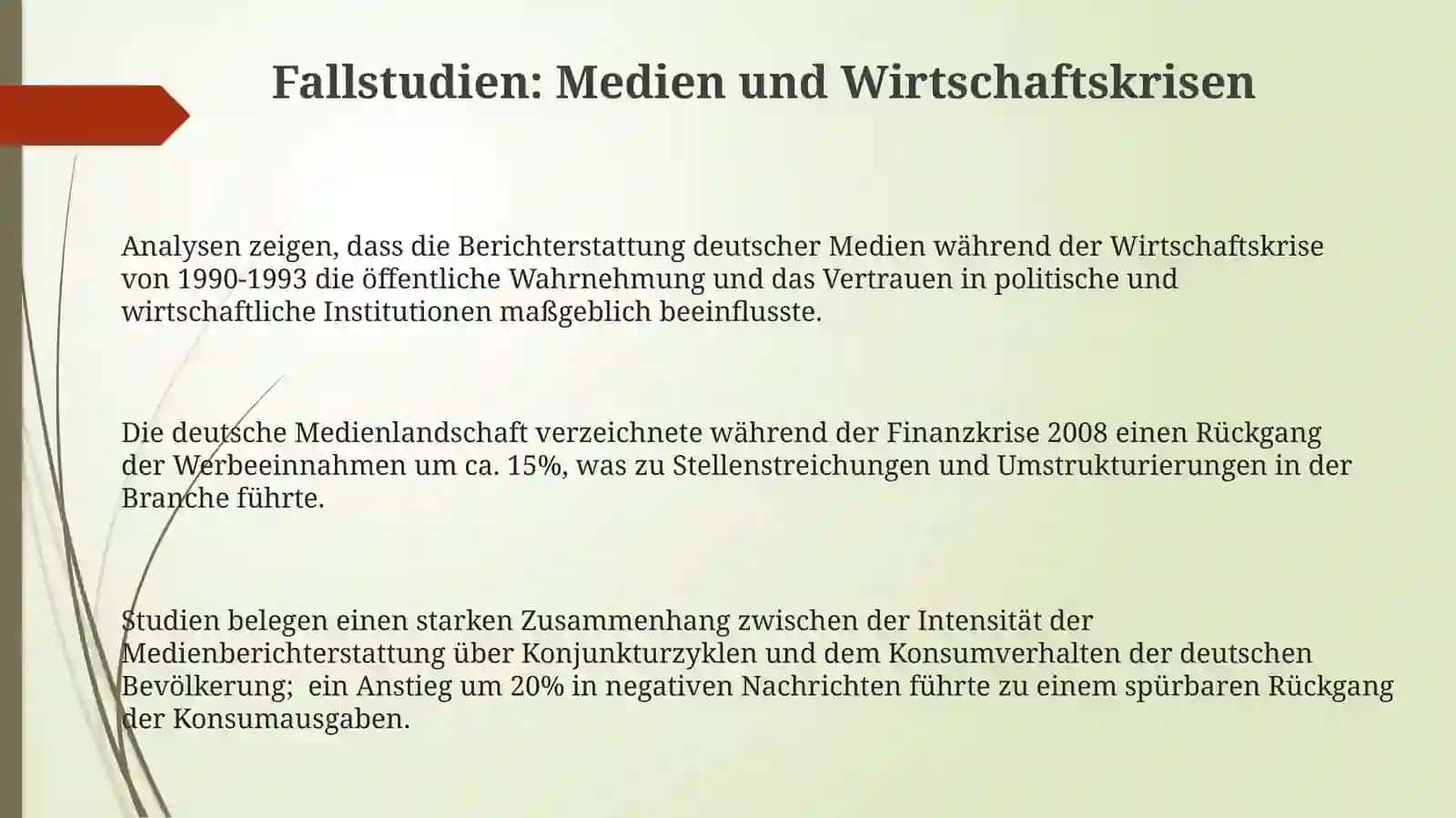 Die Rolle der Wirtschaft und die Bedeutung der Massenmedien von Deutschland 3