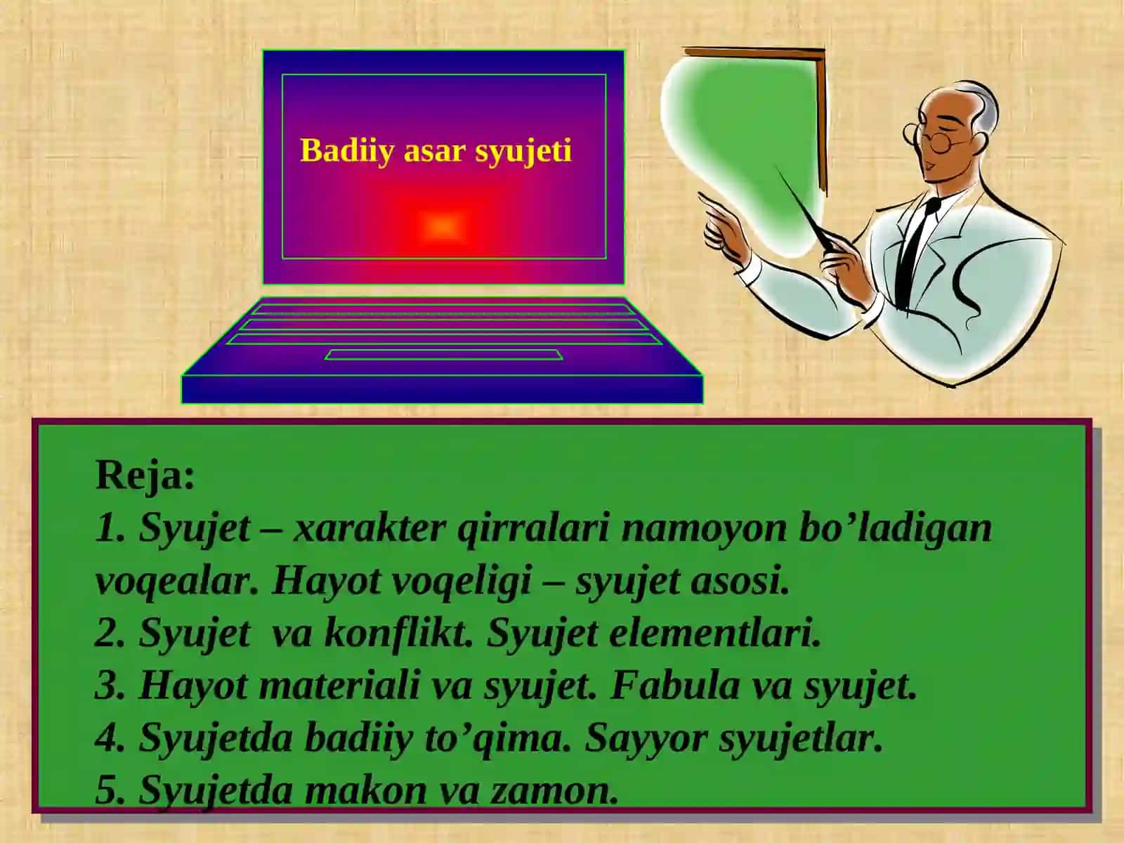 Badiiy asar syujeti 3