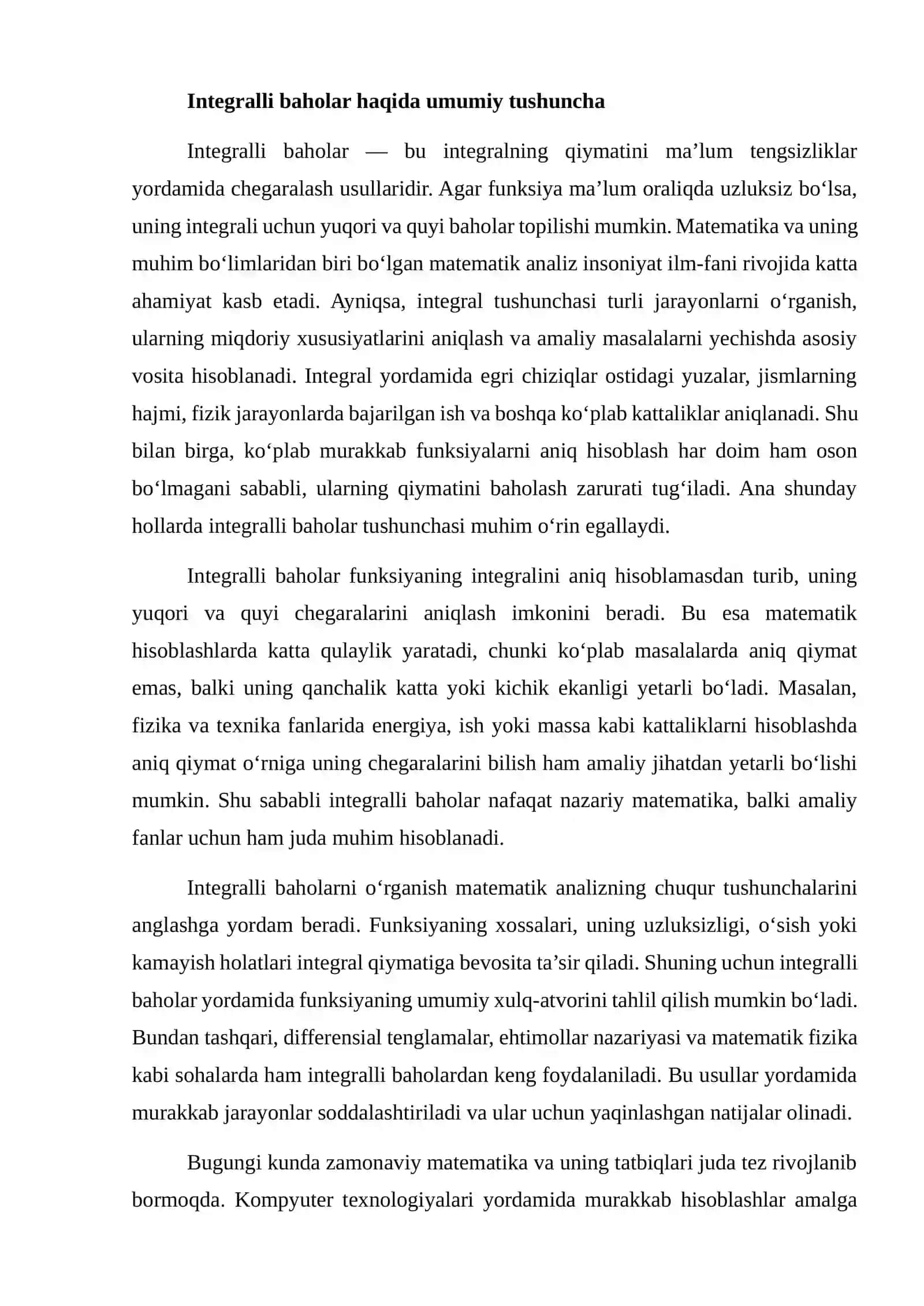 INTEGRALLI BAHOLAR 3