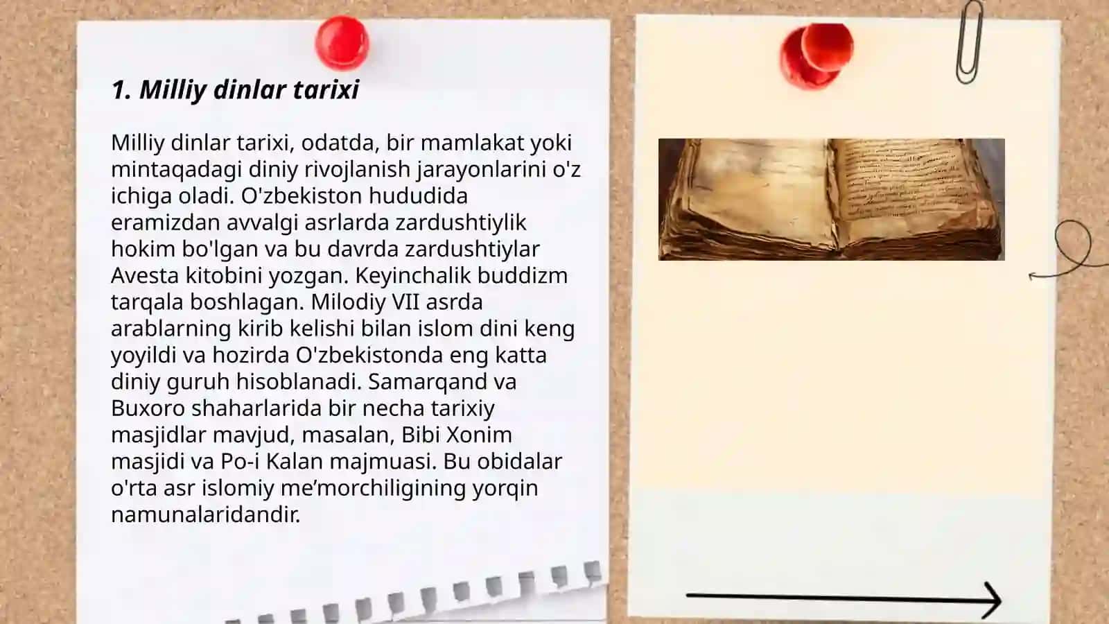 Milliy dinlar 3