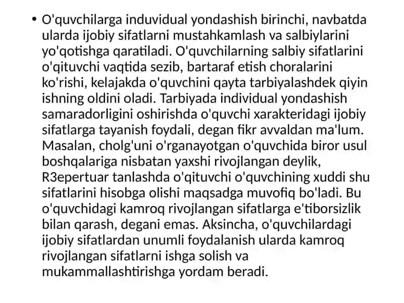 Shaxsiy yondashuv jarayoni 3