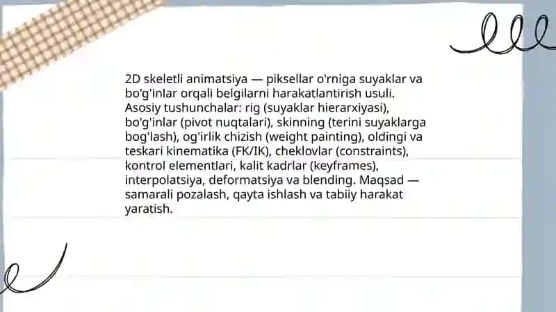 Kompyuter animatsiyasi usullari 3