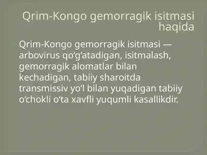Qrim-Kongo gemorragik isitmasi 3