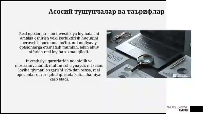 Real optsionlar 3
