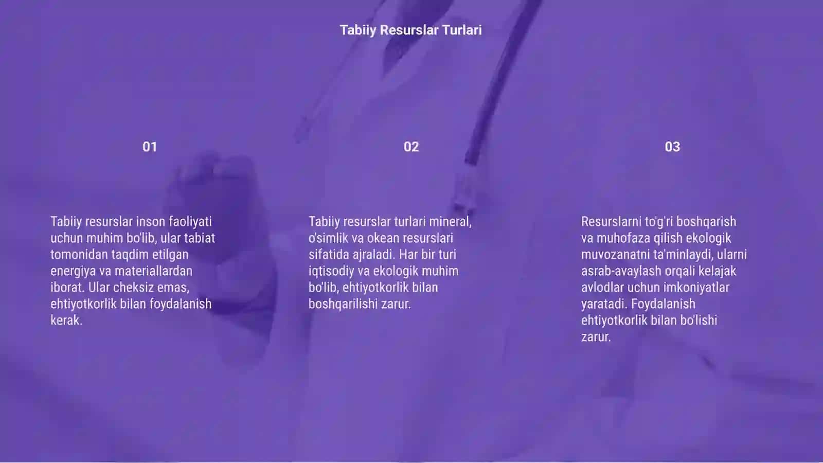 Tabiiy Resurslar Turlari 3