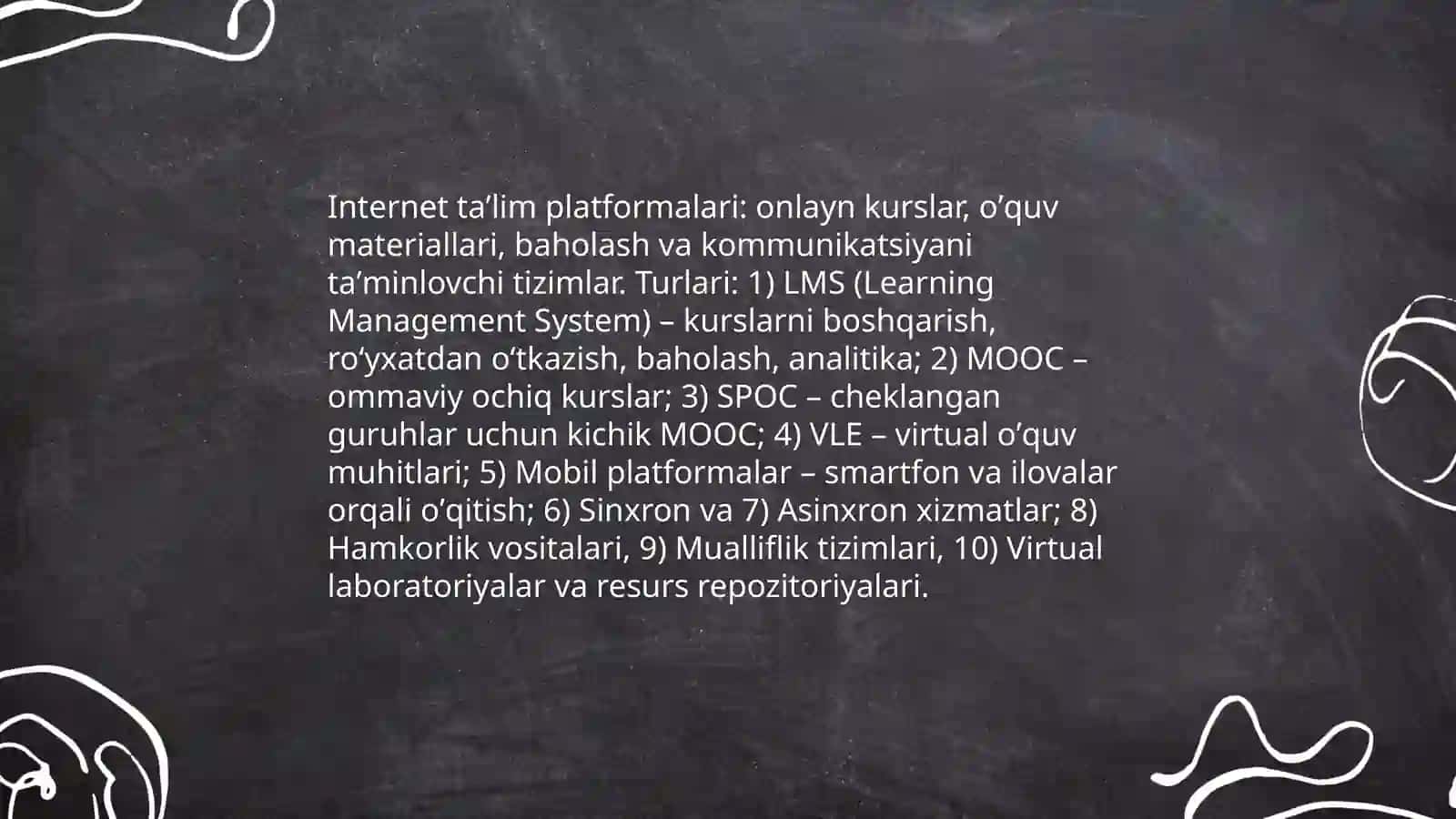 Internet taʼlim platformalari va ularning turlari 3