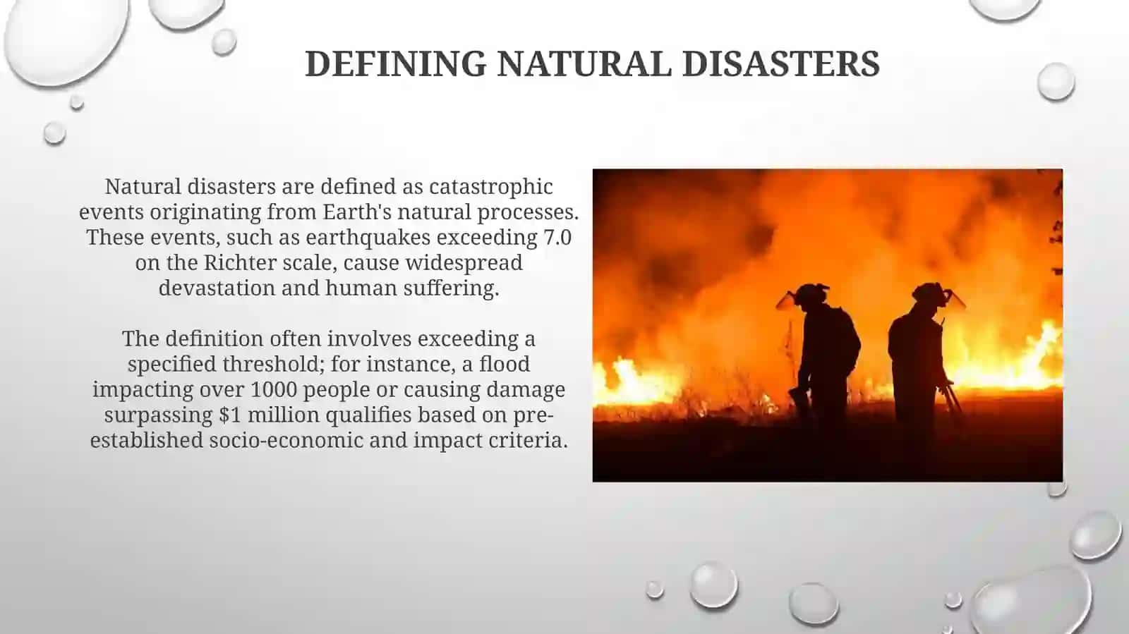 Defining Natural Disasters 3