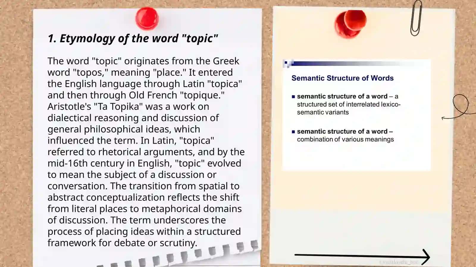 The structure of the word 3