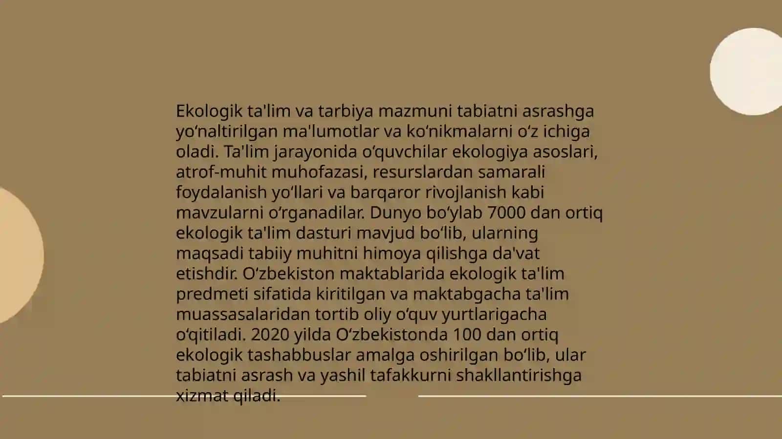 Ekologik tarbiya 3