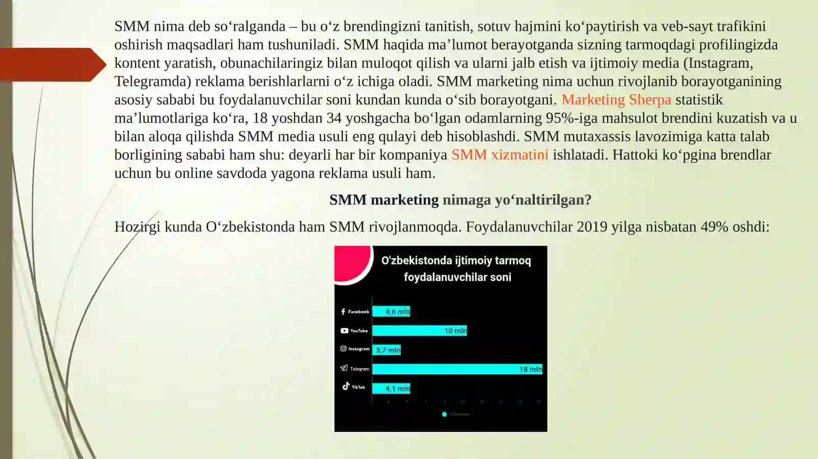 SMM platformalar: Facebook va Instagram tarmog'ida ishlash 3
