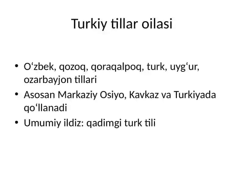 Til oilalari 3