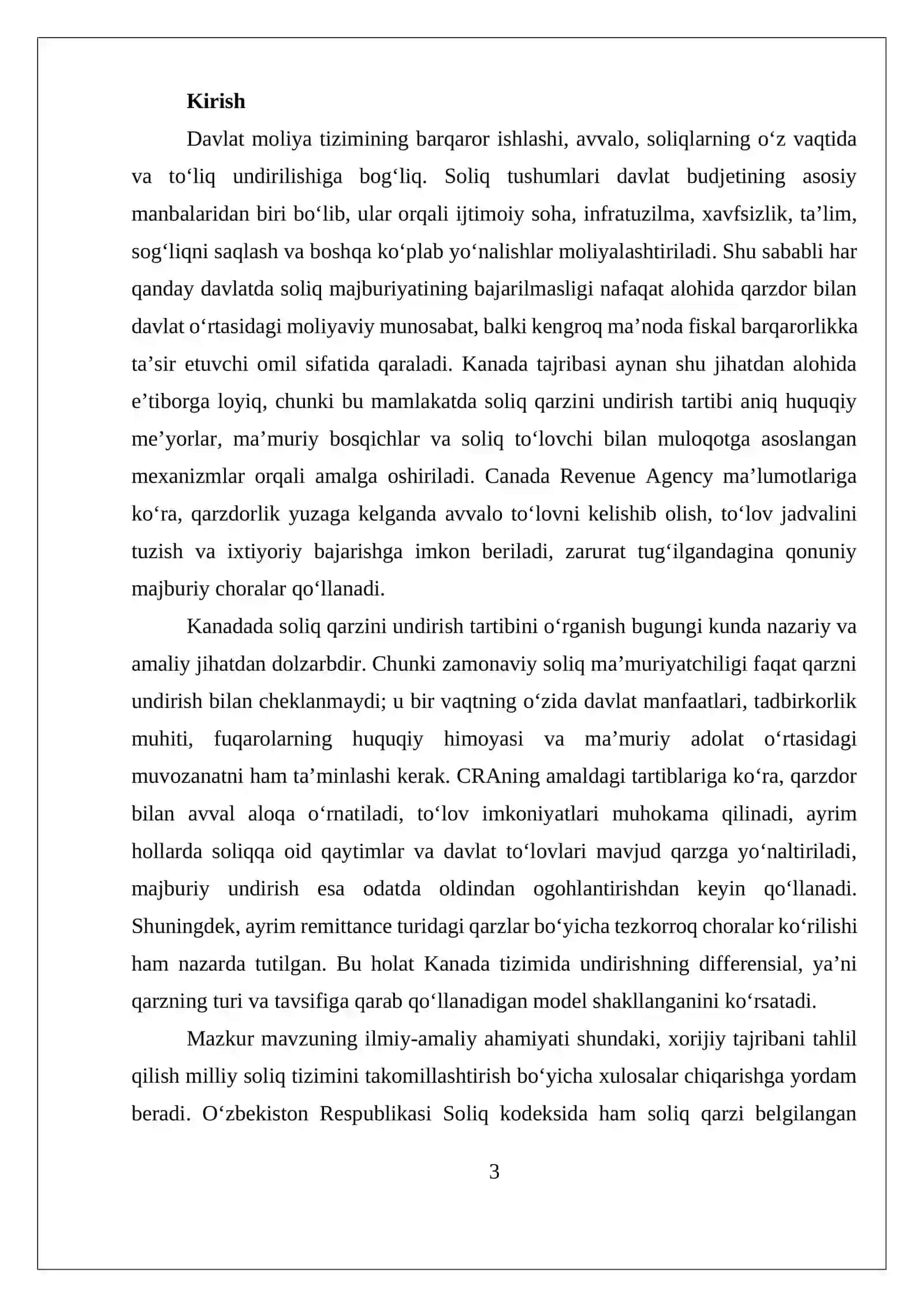 KANADA SOLIQ QARZINI UNDIRISH TARTIBI 3