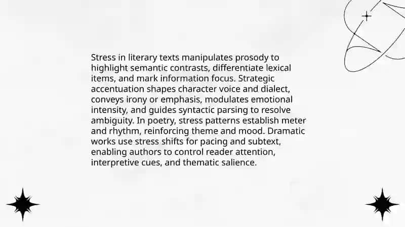 Stress in Literary Texts 3