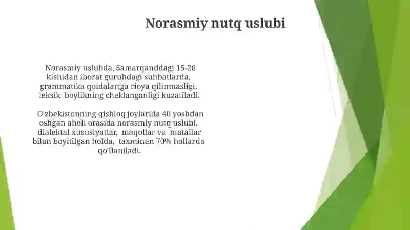 Nutq uslublarining qiyosiy tavsifi 3