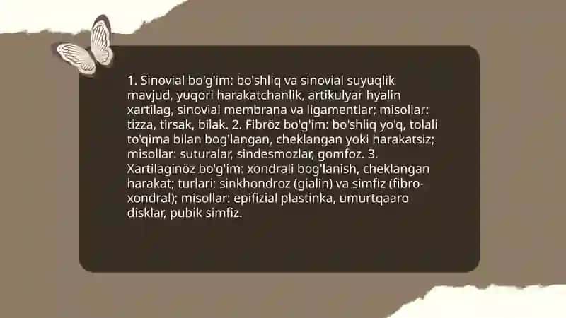 Bo'g'im va boylamlar 3