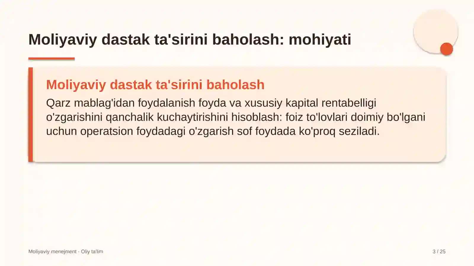 qo'ychilikda moliyaviy dastak ta'sirini baholash 2428 3