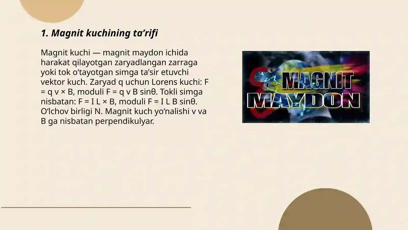Magnit kuchlari 3